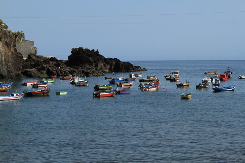 Fischerboote auf Madeira Camera de Lobos 2016